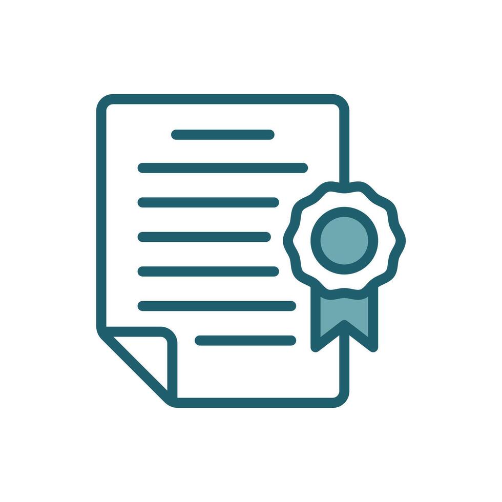 certificate icon design template simple and clean vector