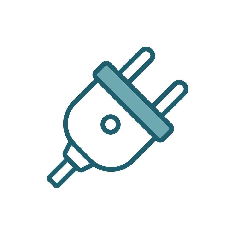 electrical connector icon design template simple and clean vector
