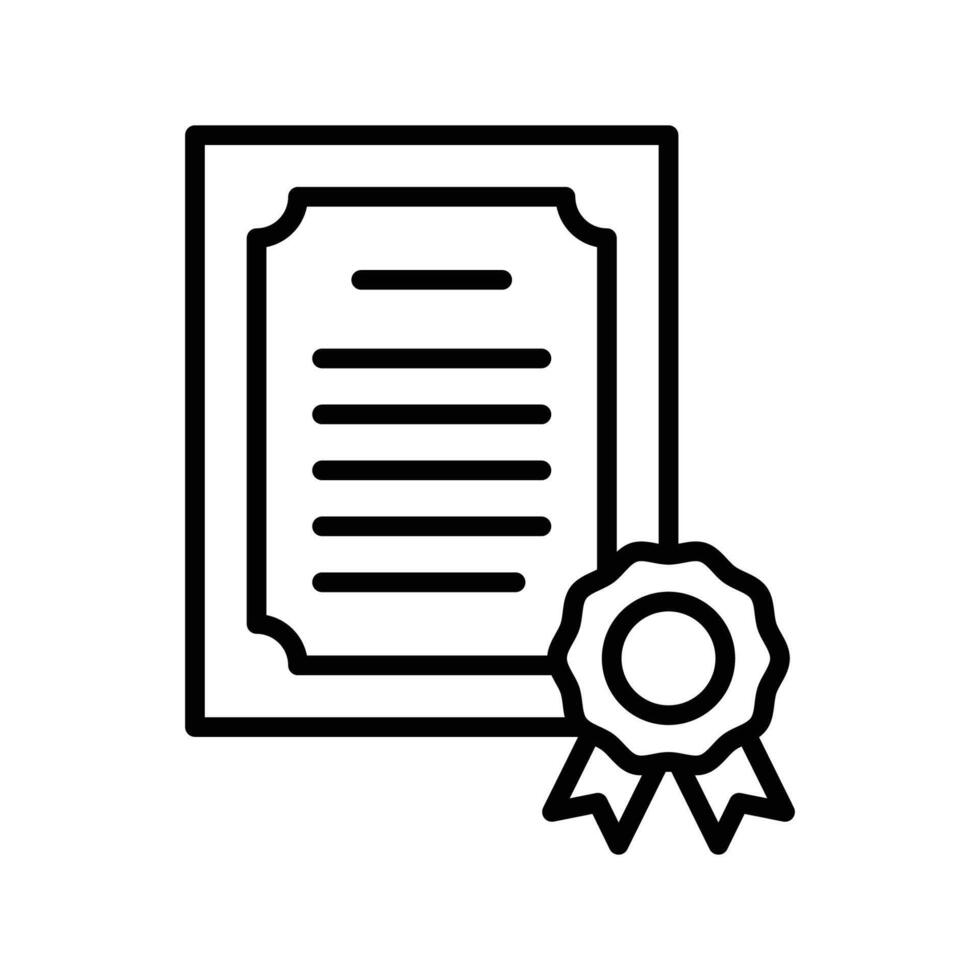 certificate icon design template simple and clean vector