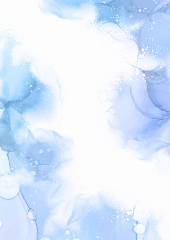 Elegant minimal hand painted alcohol ink design vector