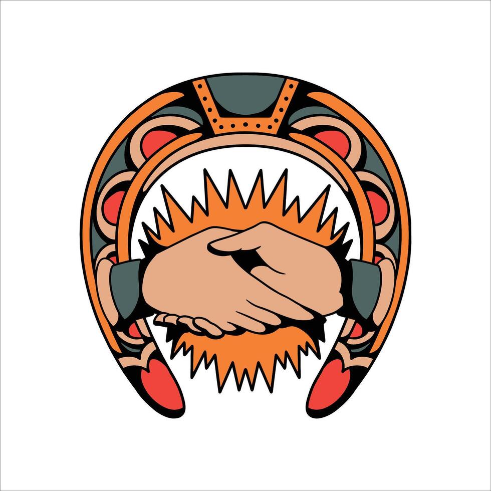 lucky deal tattoo design vector