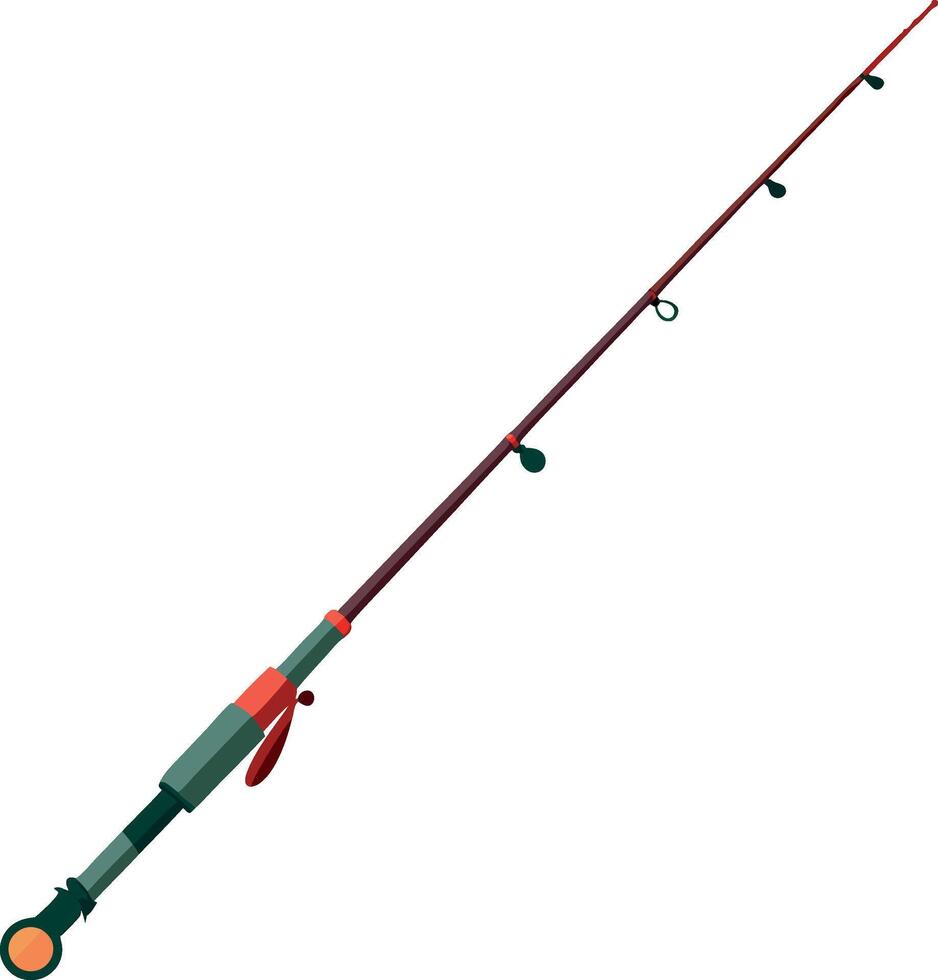 fisher rod sticker vector