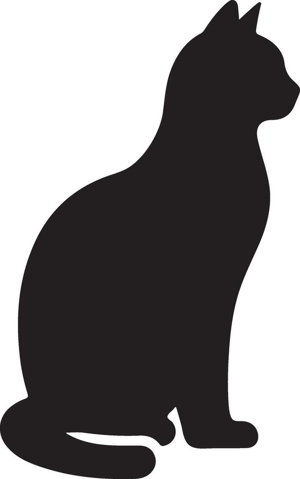 cat silhouette design vector