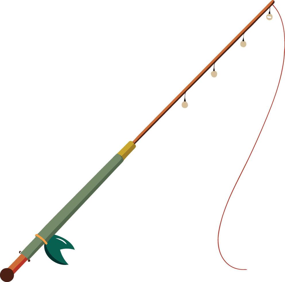 fisher rod sticker vector
