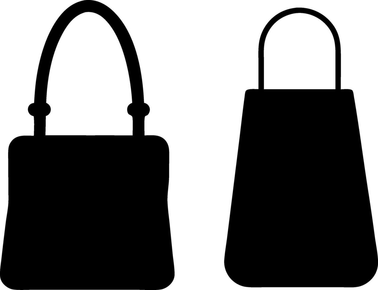 Handbag silhouette art vector