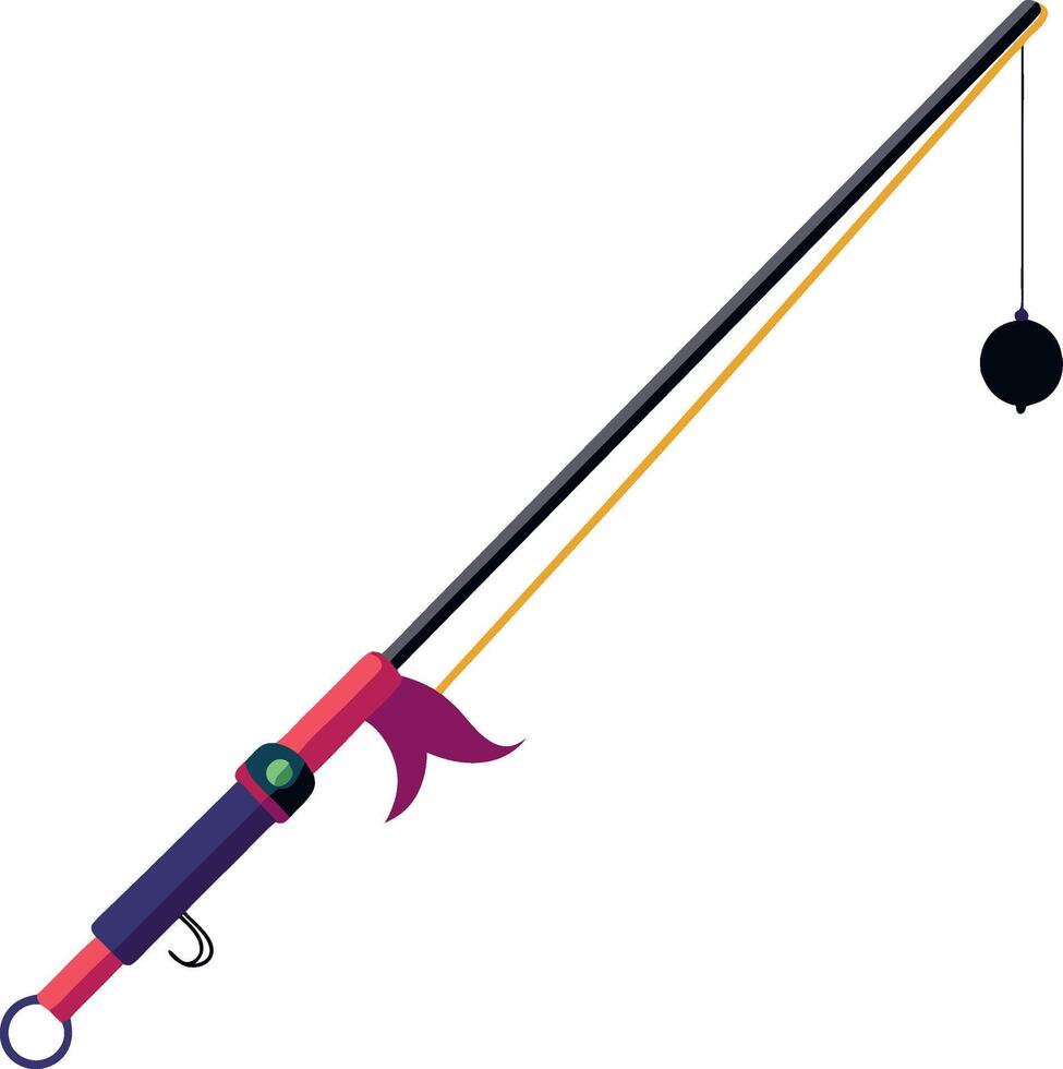 fisher rod sticker vector
