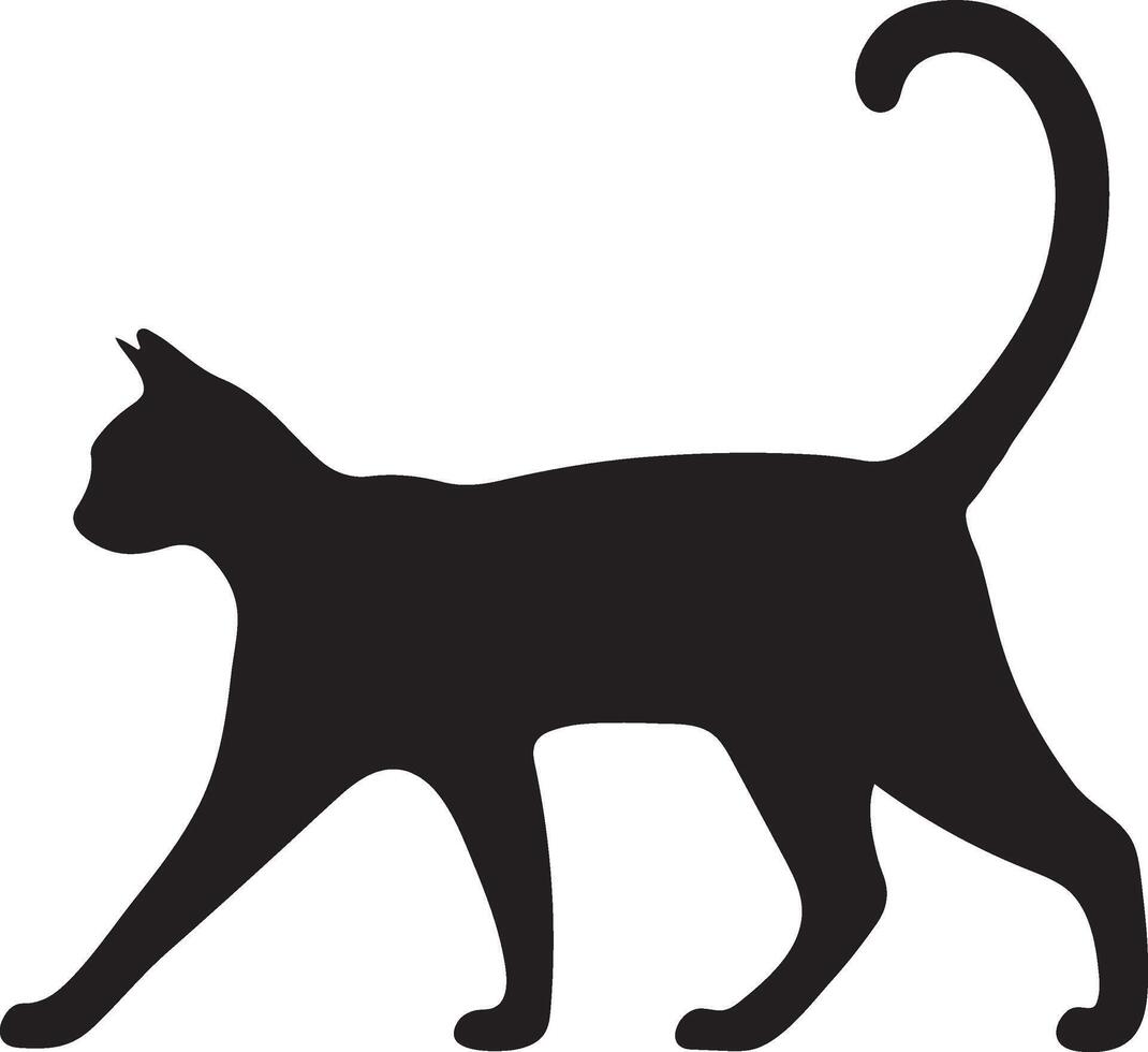 cat silhouette design vector