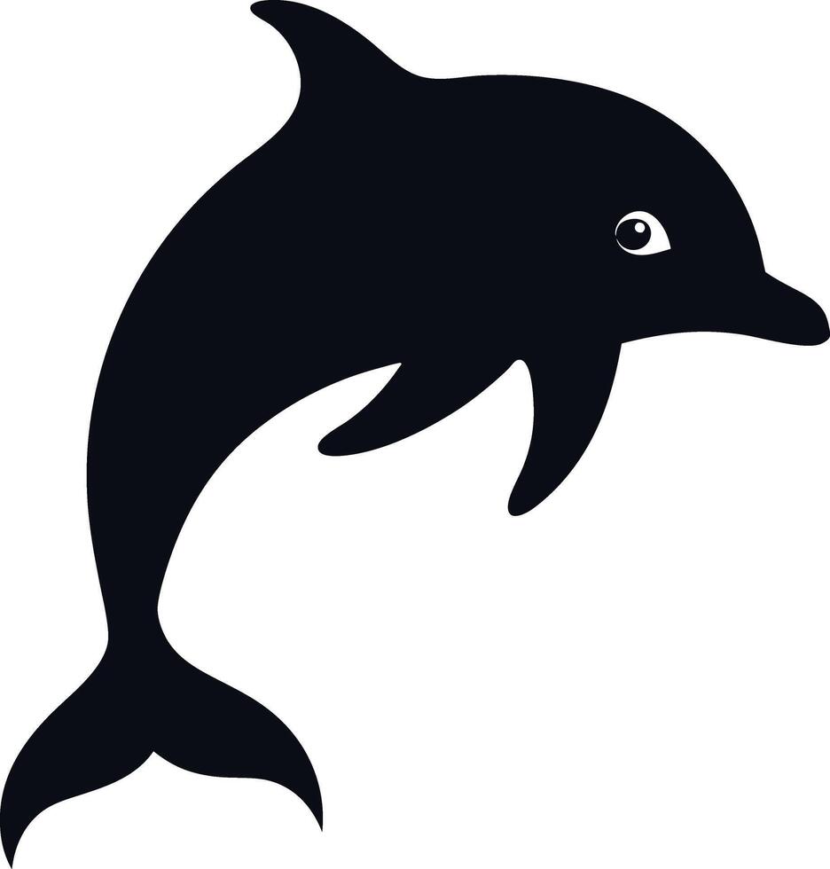 Dolpin silhouette design vector