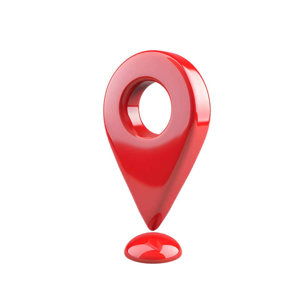 red Location Pin isolated on transparent background png