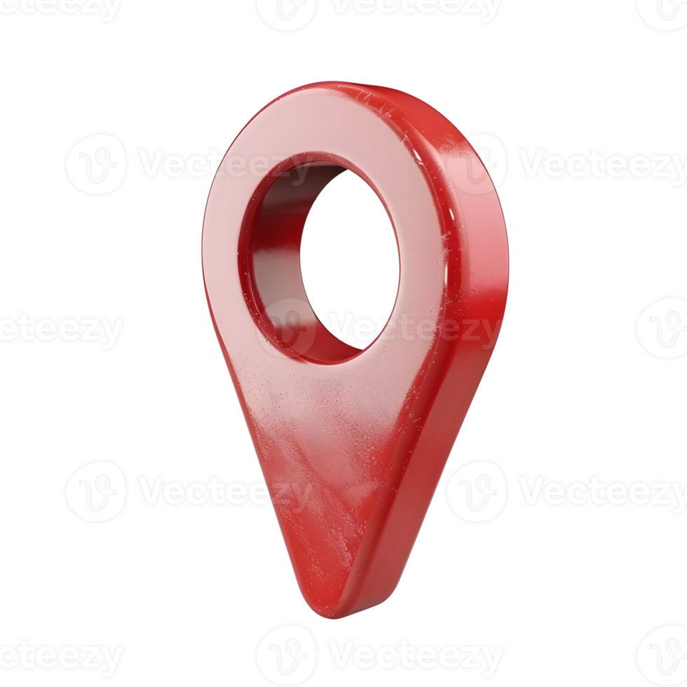 red Location Pinpoint isolated on transparent background png