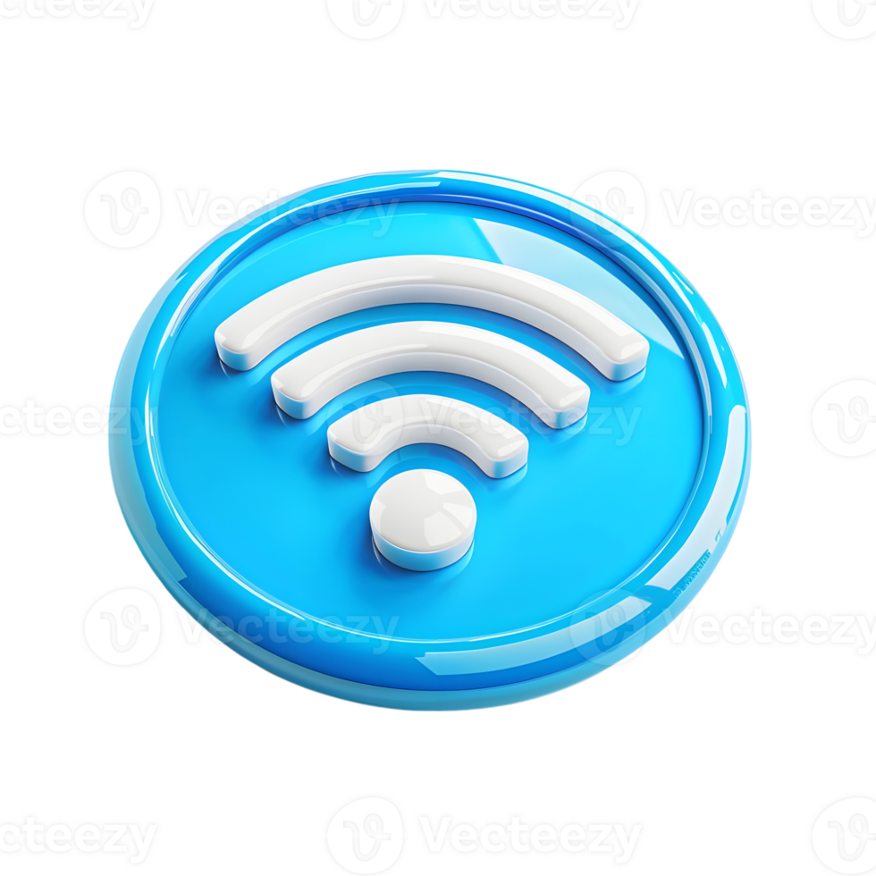 WiFi Icon isolated on transparent background png
