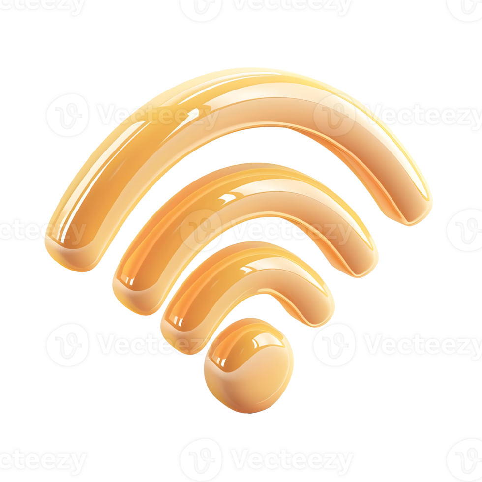 WiFi Icon isolated on transparent background png