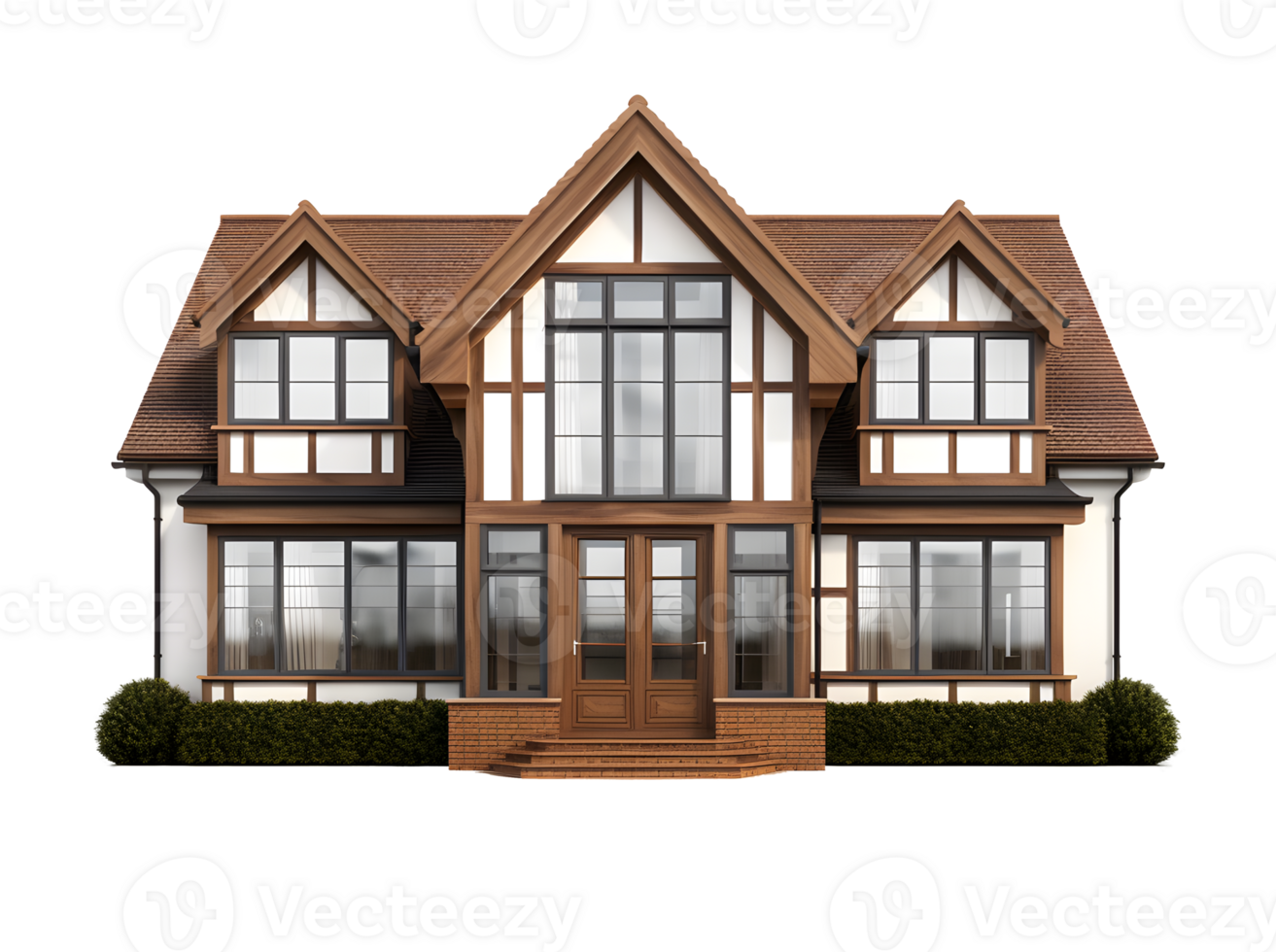 Modern house isolated on transparent background png
