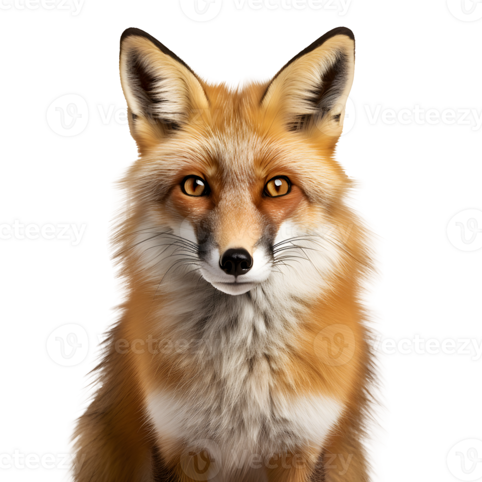 fox isolated on transparent background png