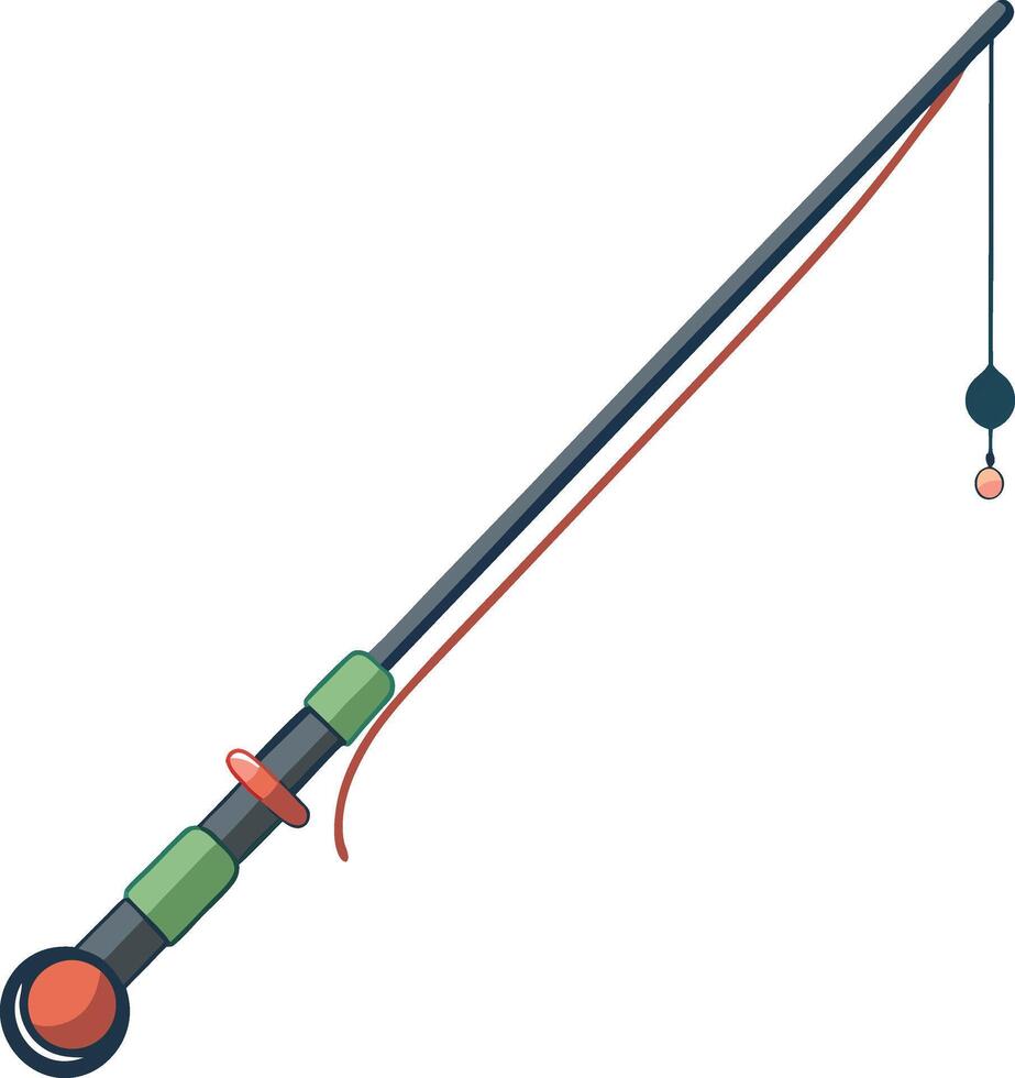 fisher rod sticker vector