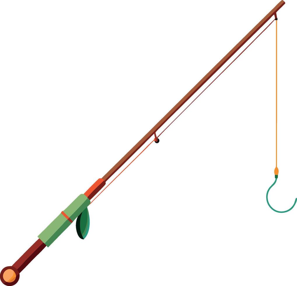 fisher rod sticker vector