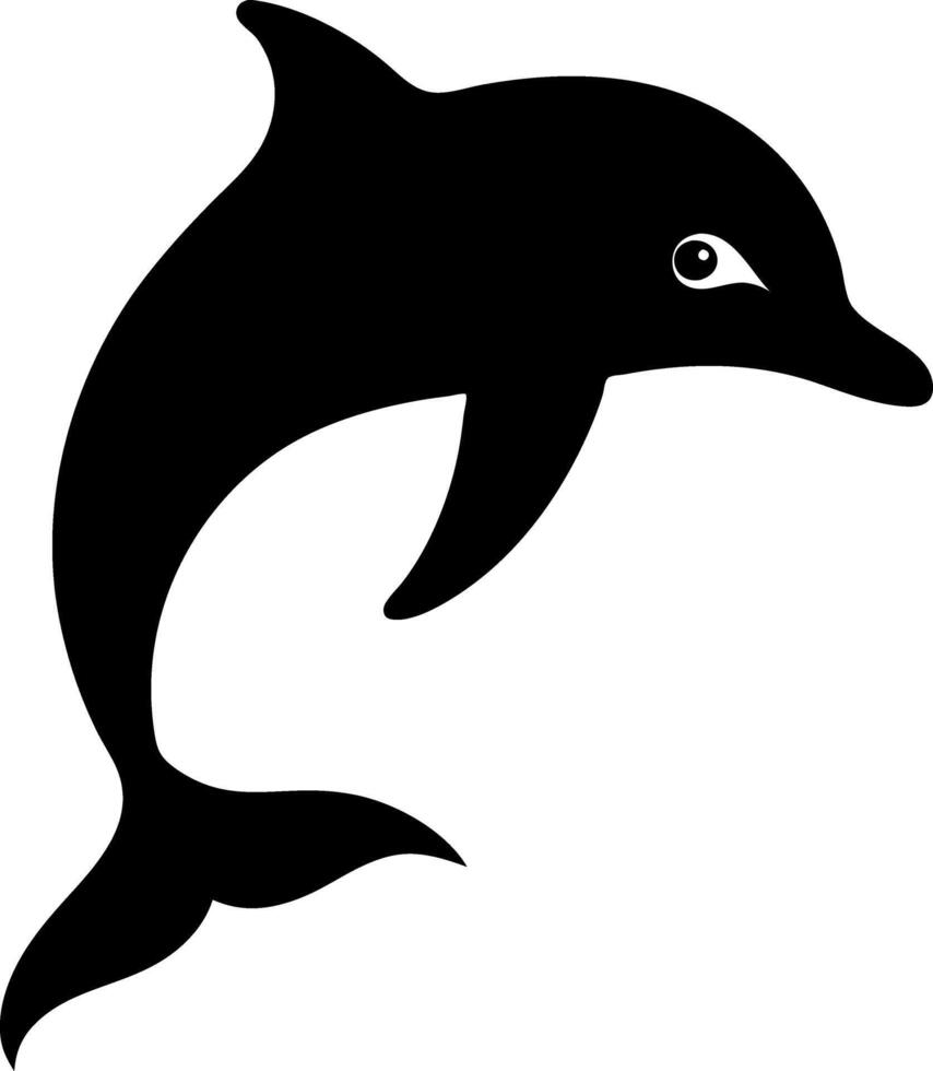Dolpin silhouette design vector