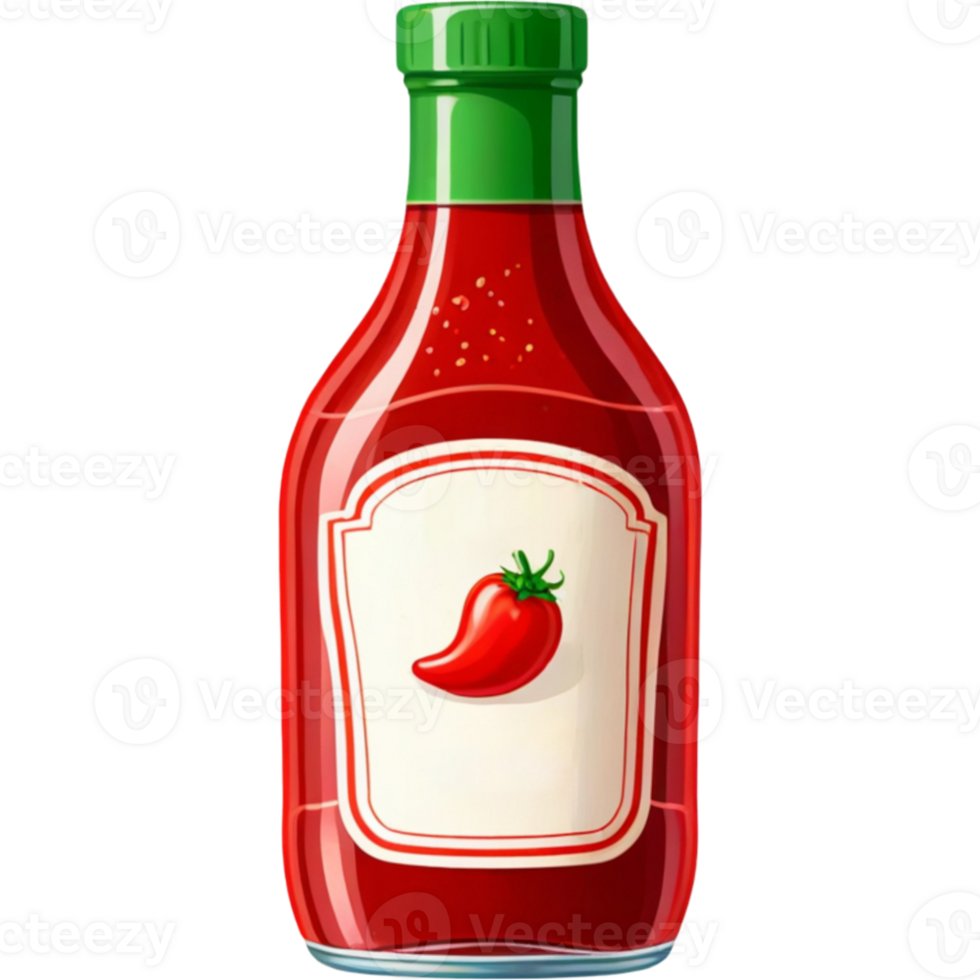Tomato and chilli sauce in the bottle png