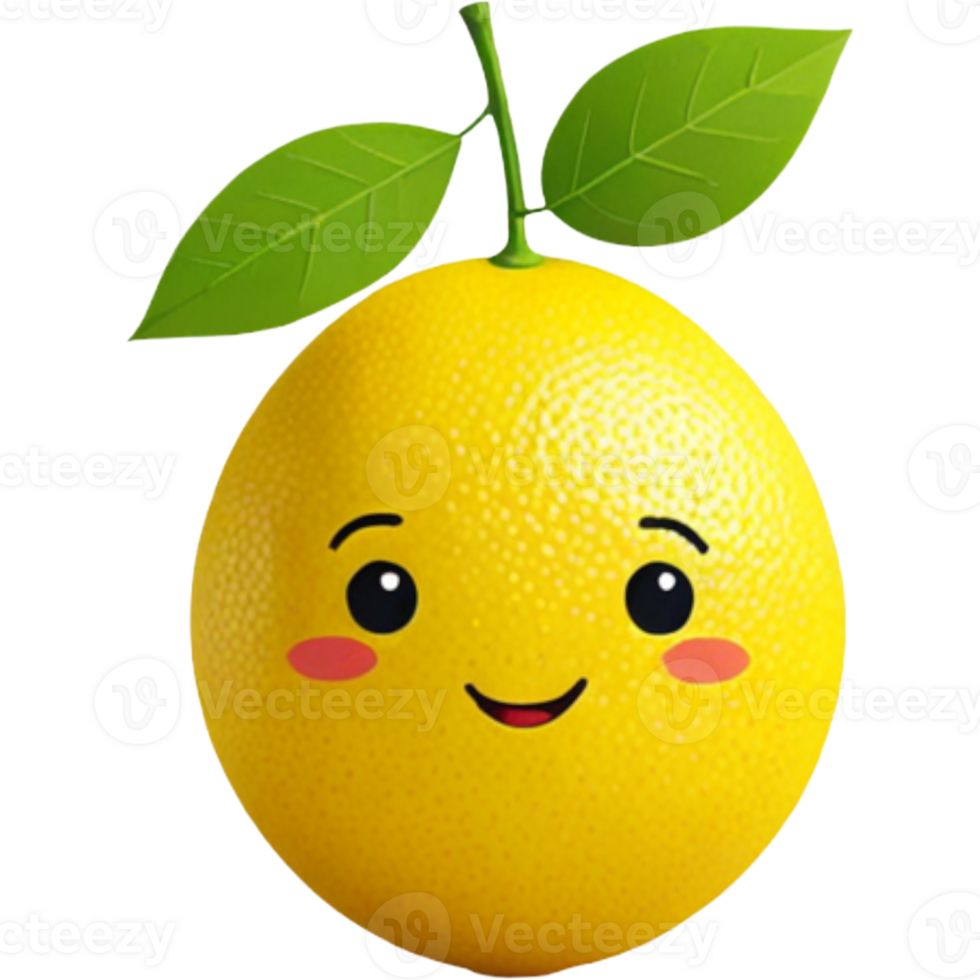 Lemon in minimalist Style png