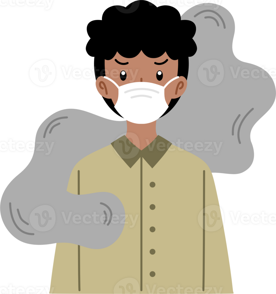 people covering mouth to avoid air pollution png
