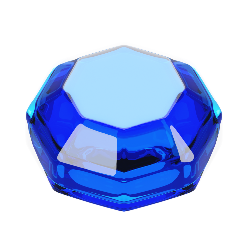 3d rendering gemstone icon with cartoon style. Game icon concept png