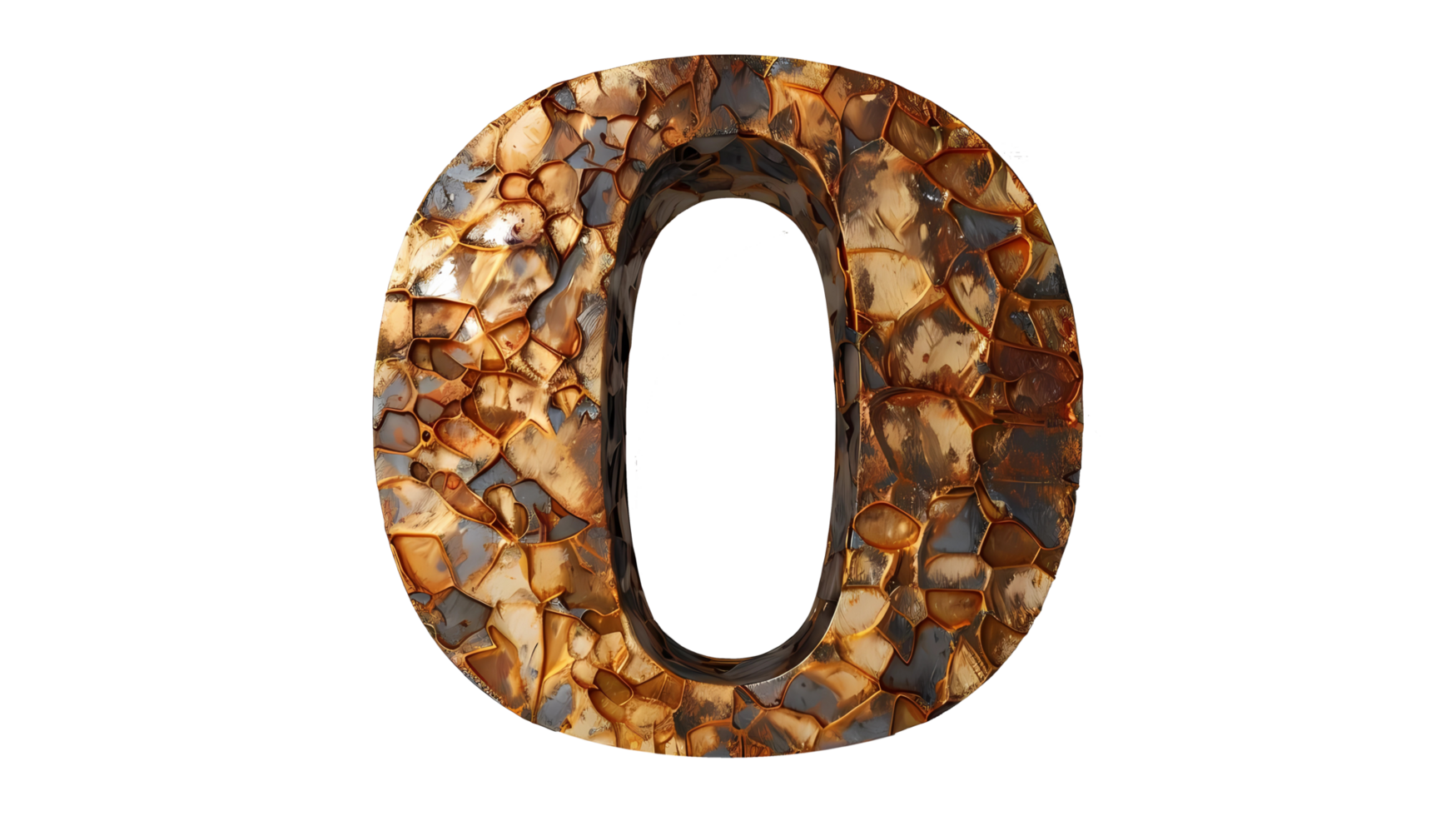 the number 0 is made of red and black stones png