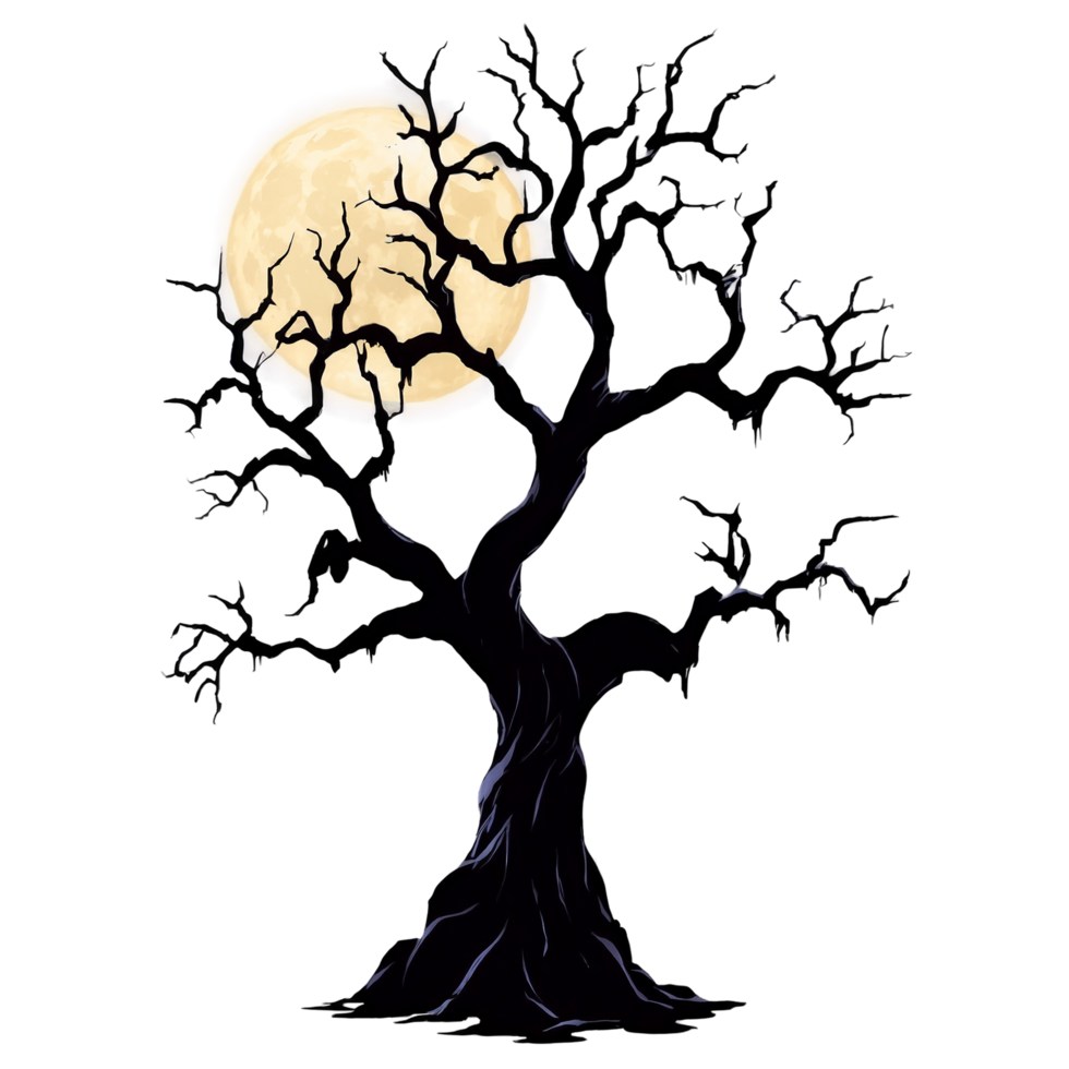 Spooky Halloween Tree png