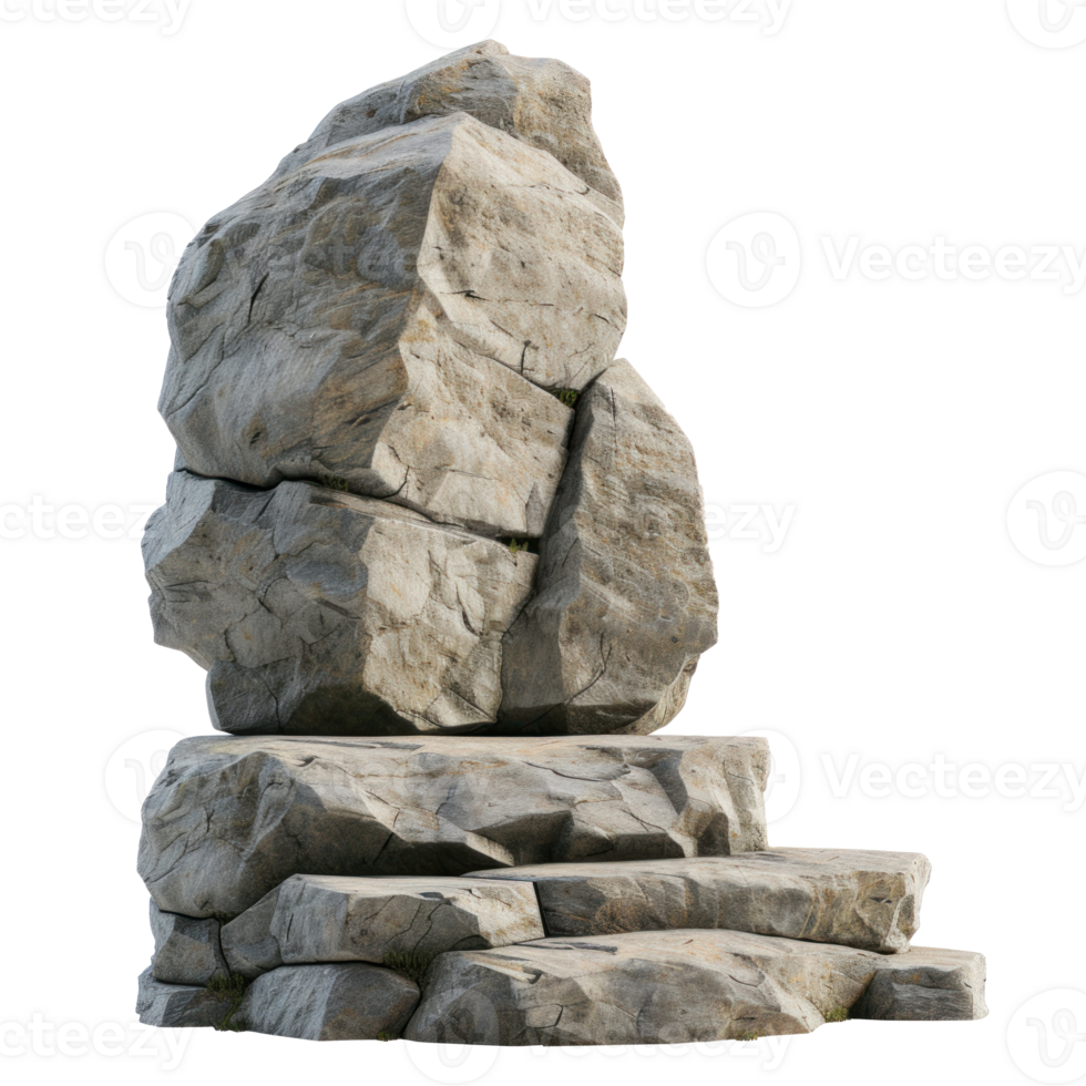 stone stack on transparent background png