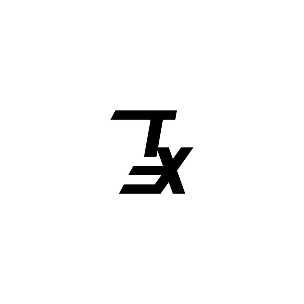boldand cool concept TX esport monogram initial letter sporty style vector