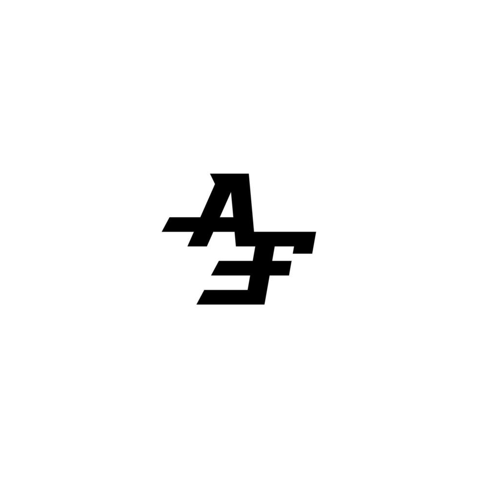 esport monogram initial boldand cool concept AF sporty style letter vector
