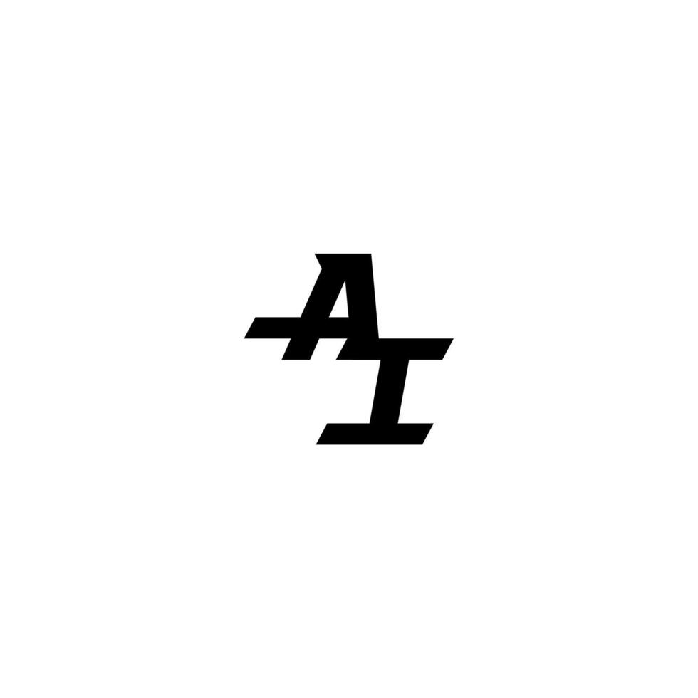 esport monogram initial boldand cool concept AI sporty style letter vector
