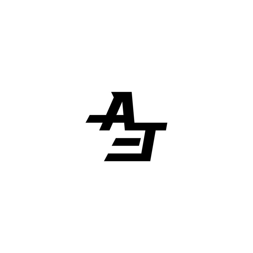 esport monogram initial boldand cool concept AT sporty style letter vector