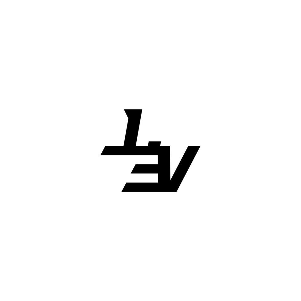 esport monogram initial boldand cool concept LV sporty style letter vector