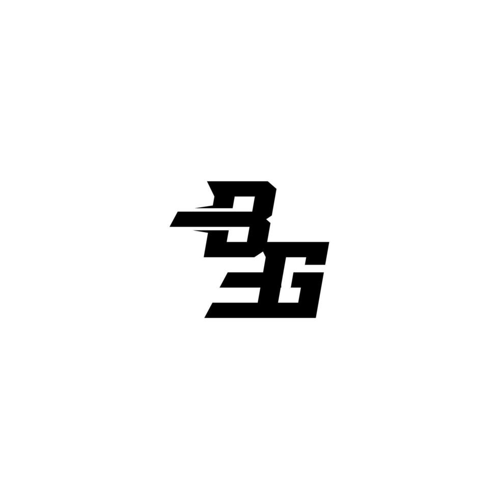 esport monogram initial boldand cool concept BG sporty style letter vector