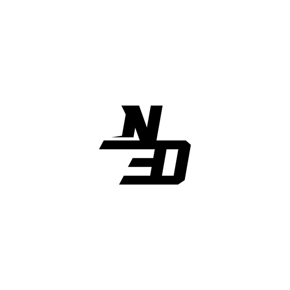 esport monogram initial boldand cool concept NO sporty style letter vector
