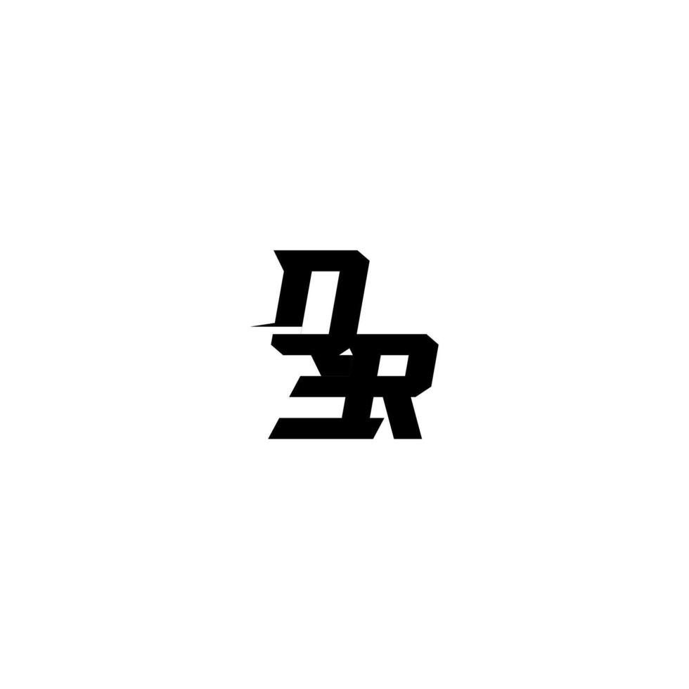 esport monogram initial boldand cool concept QR sporty style letter vector
