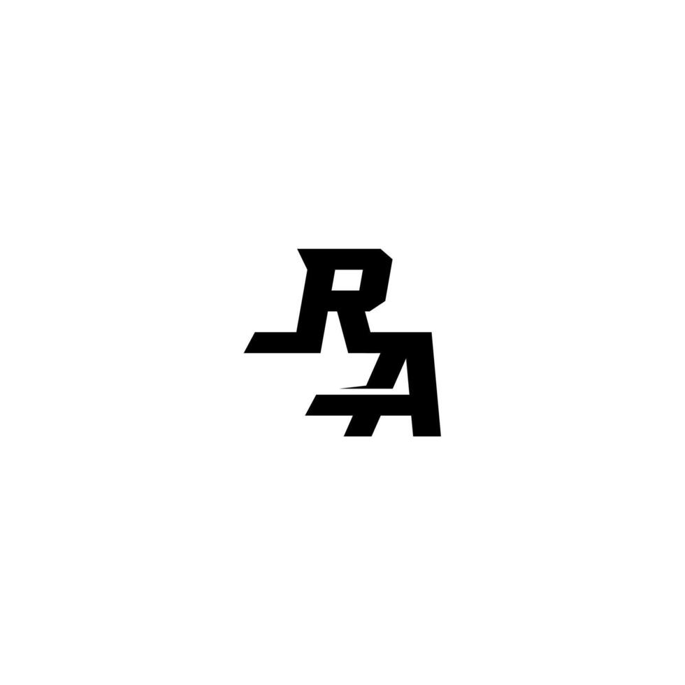 esport monogram initial boldand cool concept RA sporty style letter vector