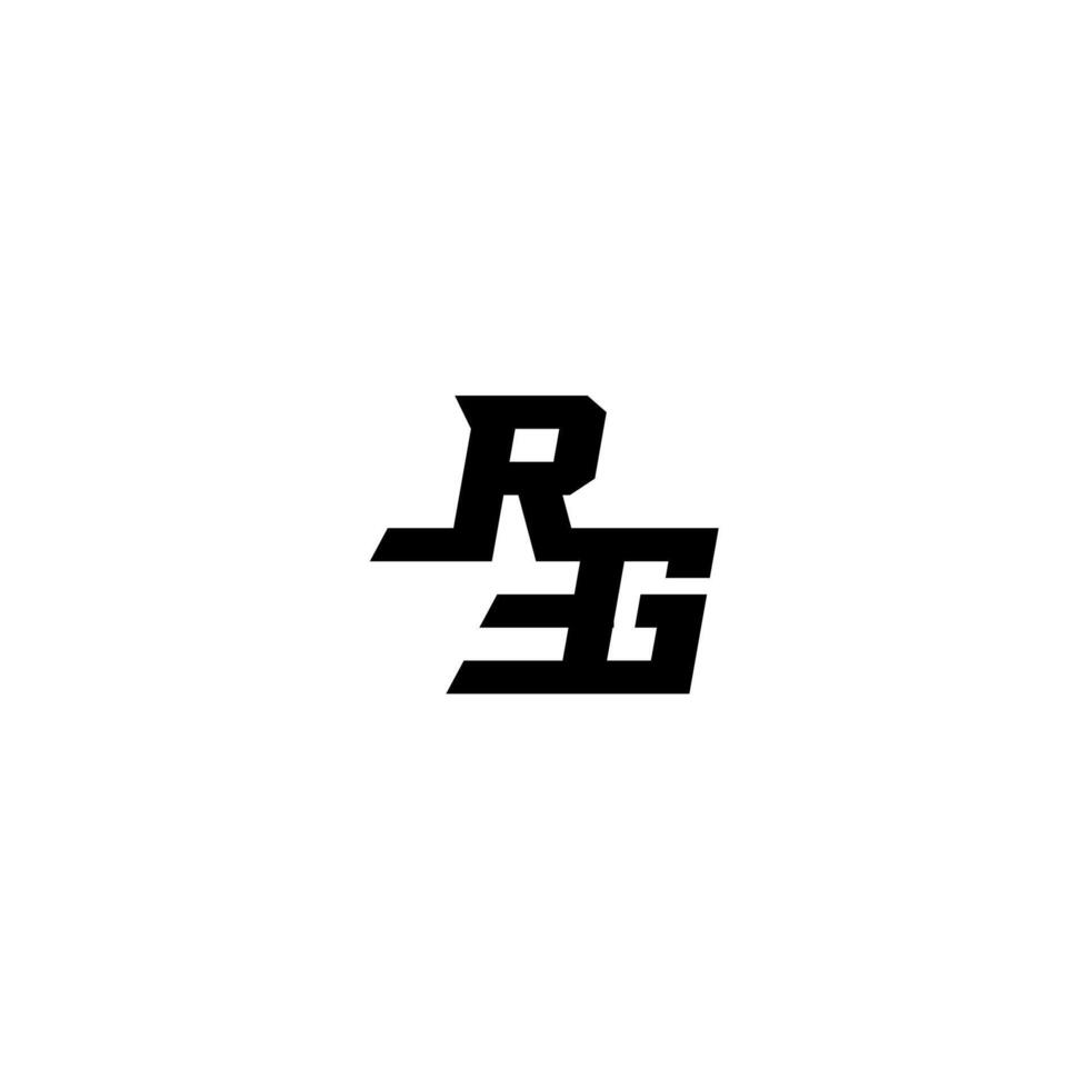 esport monogram initial boldand cool concept RG sporty style letter vector