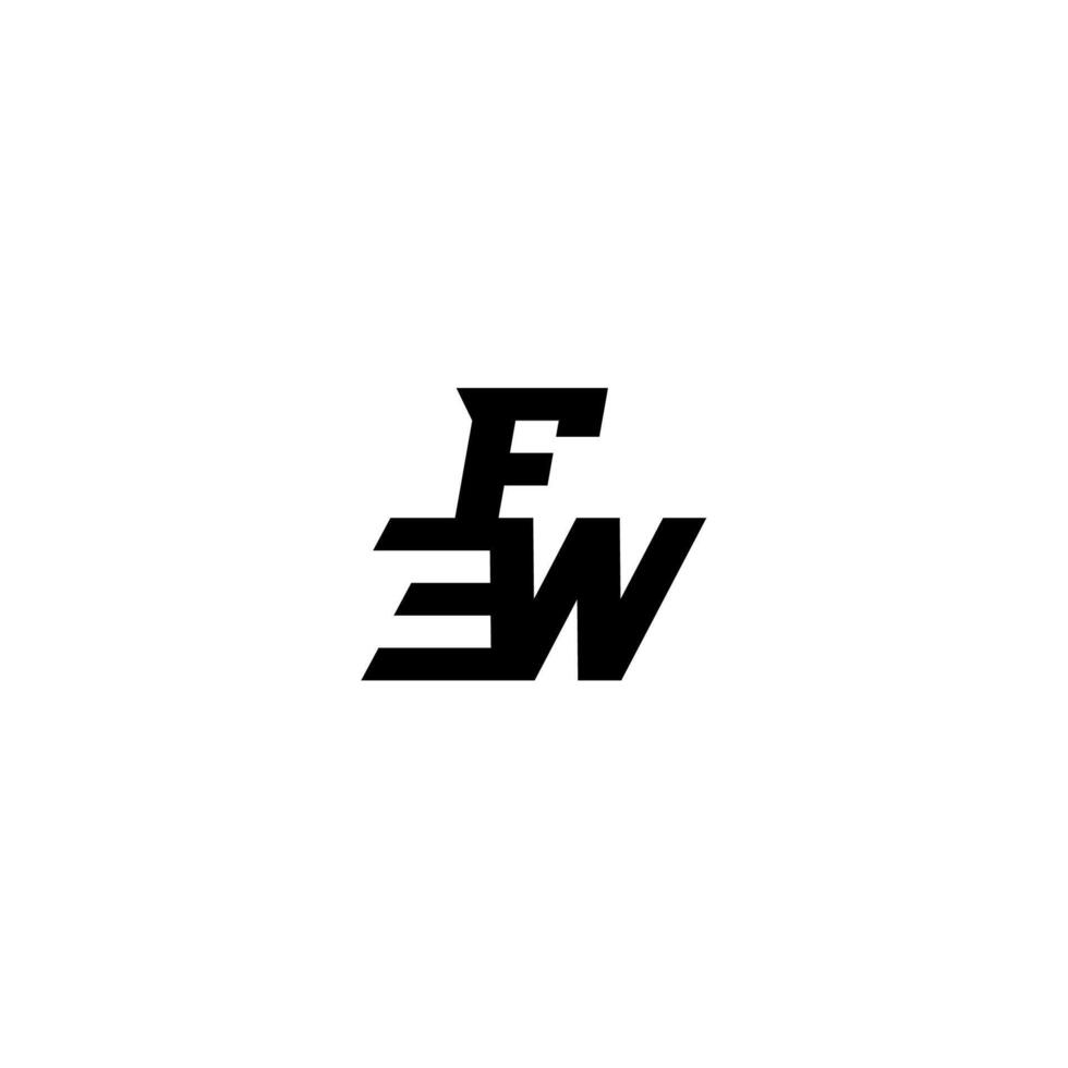 sporty style FW boldand cool concept esport monogram initial letter vector