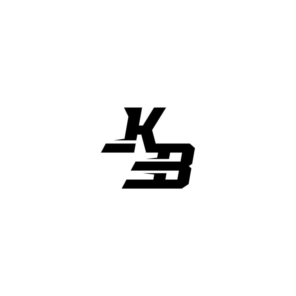 sporty style esport monogram initial letter boldand cool concept KB vector