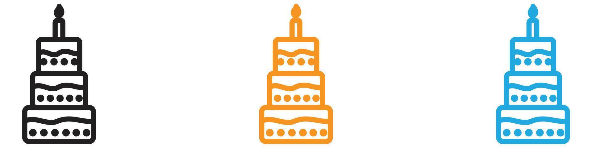 Birthday logo set collection for web app ui vector