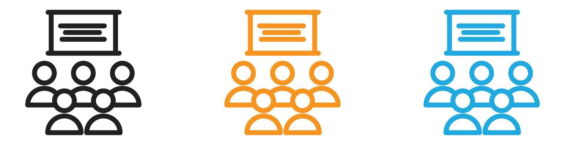 Classroom logo set collection for web app ui vector