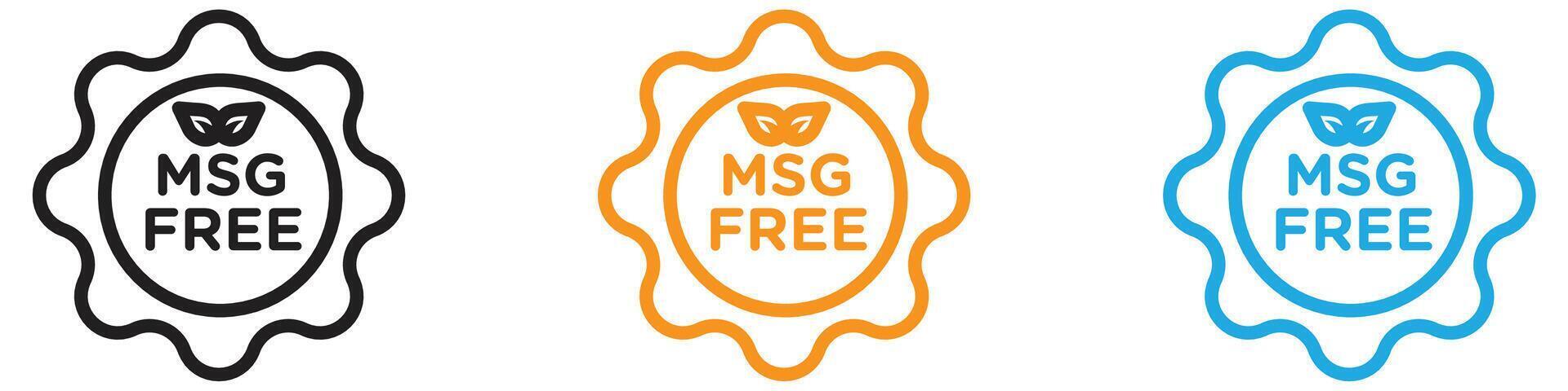 Msg free logo set collection for web app ui vector