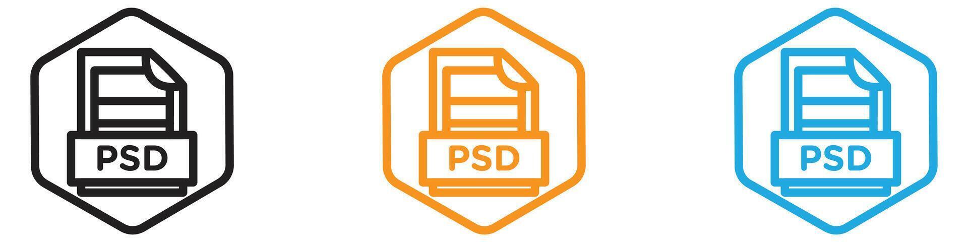 File Format logo set collection for web app ui vector