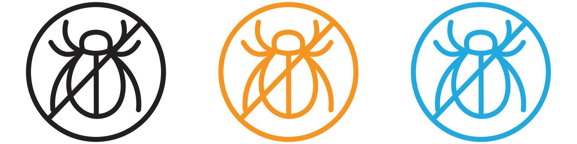 Pest control logo set collection for web app ui vector