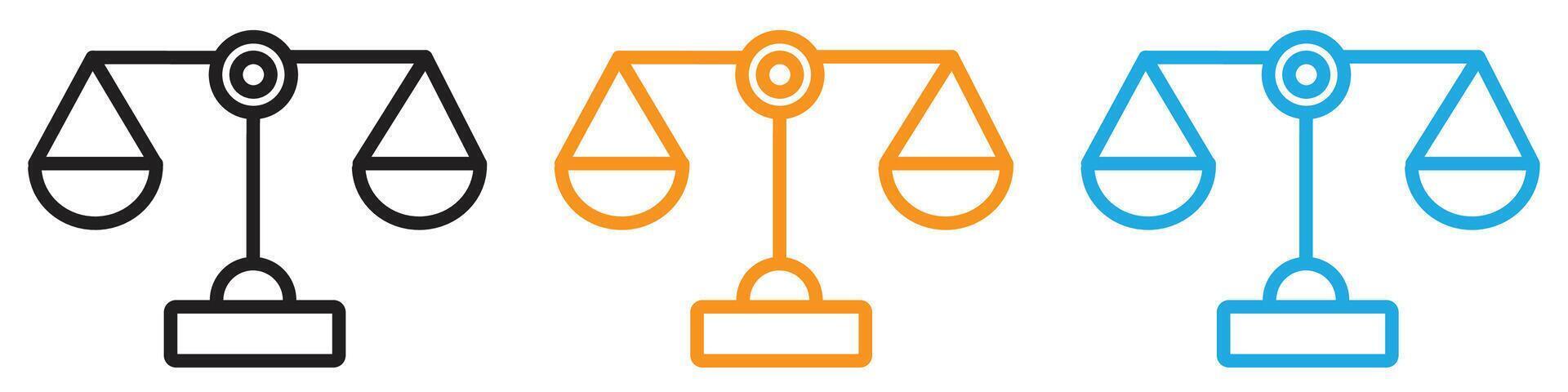 Scales logo set collection for web app ui vector