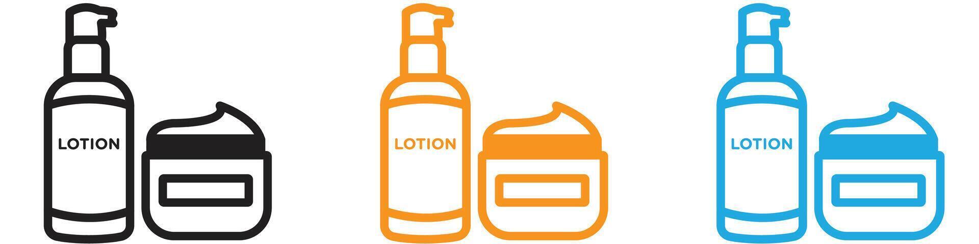 Skincare products logo set collection for web app ui vector