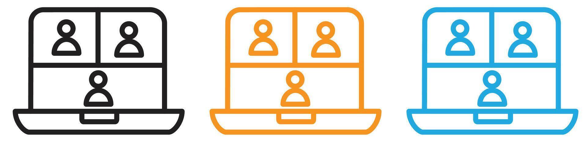 conference logo set collection for web app ui vector