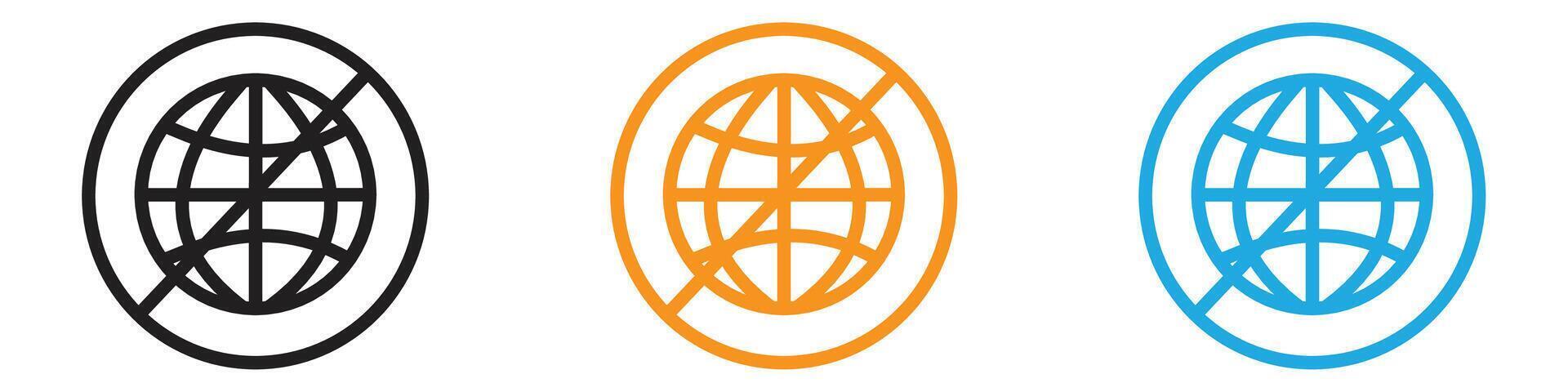 offline logo set collection for web app ui vector