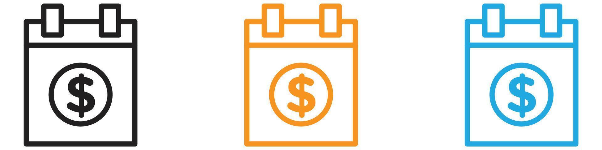 salary payday logo set collection for web app ui vector